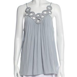 Ramy Brook Aria Top with Crochet Neckline Detail AS26220 NWT
